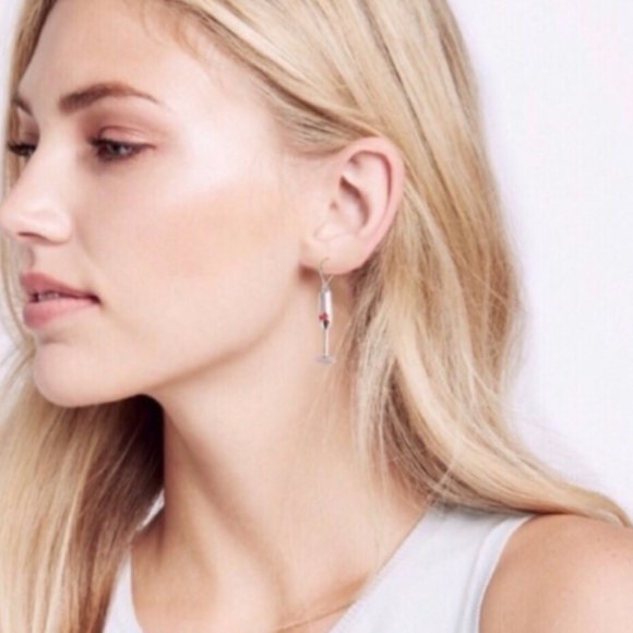 Kate Spade Make Magic Champagne Glass Earrings - Picture 6 of 6